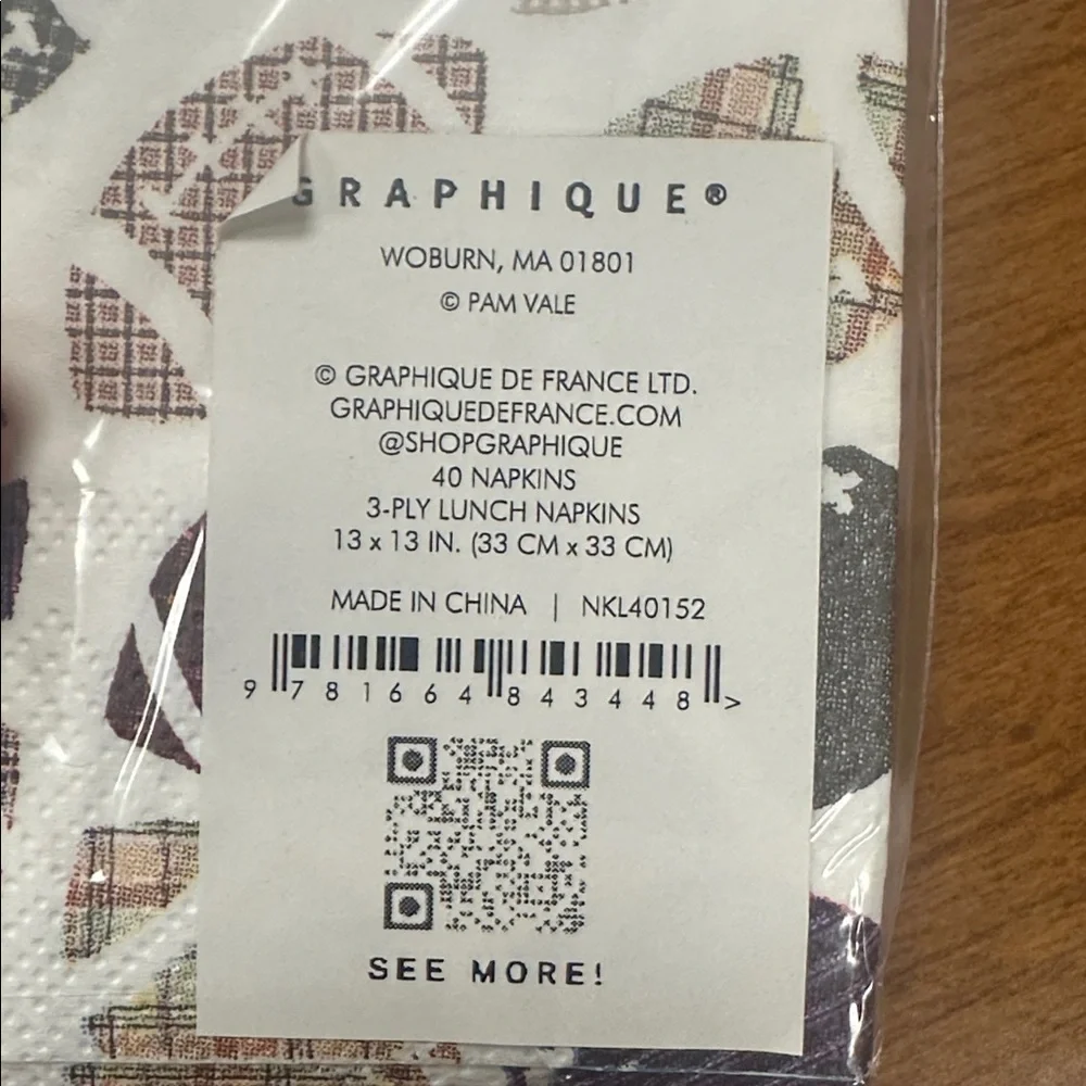 Graphique football napkins 40 napkins